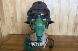 Air Force Type-59 Leather Pilot Flight Helmet, Tactics Goggles, Oxygen Mask