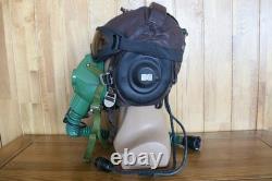 Air Force Type-59 Leather Pilot Flight Helmet, Tactics Goggles, Oxygen Mask