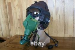 Air Force Type-59 Leather Pilot Flight Helmet, Tactics Goggles, Oxygen Mask