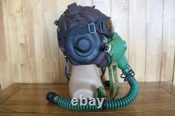 Air Force Type-59 Leather Pilot Flight Helmet, Tactics Goggles, Oxygen Mask