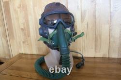 Air Force Type-59 Leather Pilot Flight Helmet, Tactics Goggles, Oxygen Mask 6502