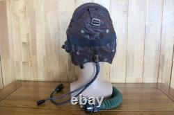 Air Force Type-59 Leather Pilot Flight Helmet, Tactics Goggles, Oxygen Mask 6502
