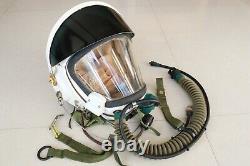 Air force mig-21 fighter pilot flight helmet, pull down black sunvisor
