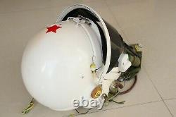 Air force mig-21 fighter pilot flight helmet, pull down black sunvisor