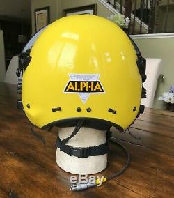 Alpha Gentex 800 Helmet Sar Flight Pilot Diver Winchman Search Rescue Helicopter