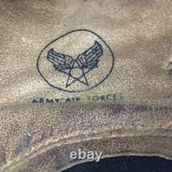 Army Air Force Leather Aviator Flight Cap Pilot Helmet Military #70 Medium