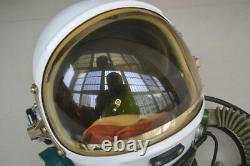 Astronaut Cosmonaut Spaceman Pilot Flight Helmet // Only // Yellow Sun-visor //