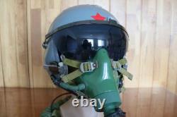 Authentic Air Force Fighter Pilot Flight Helmet, Oxygen Mask YM-9915G
