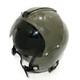 Authentic JASDF Pilot Flight Helmet Vintage Aviation Surplus with Visor From Japan