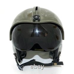 Authentic JASDF Pilot Flight Helmet Vintage Aviation Surplus with Visor From Japan