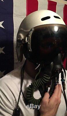 Authentic RUSSIAN MIG Flight Pilot Helmet withOxygen Mask USSR Air Force MiG