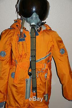 Authentic Russian Mig Flight Pilot Pressure Suit & Helmet
