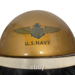 BF Goodrich Mark IV 4 Mod 1 High Altitude Flight Helmet Pilot Gold USN