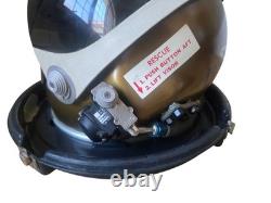 BF Goodrich Mark IV 4 Mod 1 High Altitude Flight Helmet Pilot Gold USN