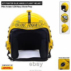 Blue Angels Flight Helmet Jet Fighter Pilot Aviator USN Navy Movie Prop