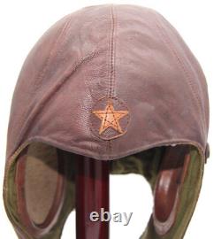 Bonnet de vol pilote armée japonaise WW2 Japanese army pilot flight helmet WWII