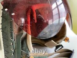British RAF Rare MK. 2A Flight Pilot Helmet with visor cover