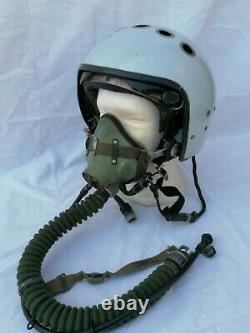 CASCO PILOTA AERONAUTICA RUSSO ZSH 7 KM 34 D Set Soviet Pilot Flight Helmet 1967
