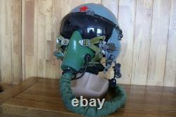 CHINESE AIR FORCE FIGHTER PILOT HELMET, OXYGEN MASK YM-9915G T Hook