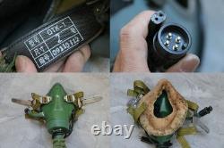 CHINESE AIR FORCE FIGHTER PILOT HELMET, OXYGEN MASK YM-9915G T Hook