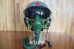 Chinese Air Force Fighter Pilot Aviation Flight Helmet, Oxygen Mask YM-6512A