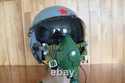 Chinese Air Force Fighter Pilot Aviation Flight Helmet, Oxygen Mask YM-6512A