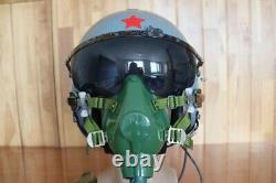 Chinese Air Force Fighter Pilot Aviation Flight Helmet, Oxygen Mask YM-6512A