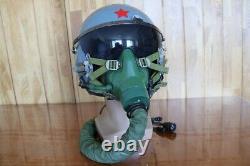 Chinese Air Force Fighter Pilot Flight Helmet + Oxygen Mask YM-9915G