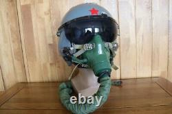 Chinese Air Force Fighter Pilot Helmet + Oxygen Mask Ym-9915G