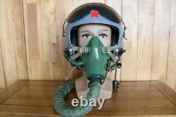 Chinese Air Force Fighter Pilot Helmet + Oxygen Mask Ym-9915G