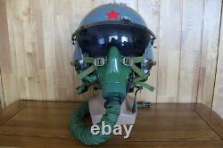 Chinese Air Force MiG Fighter Pilot Helmet 1#/Largest, Oxygen Mask YM-9915G