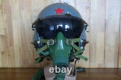 Chinese Air Force MiG Fighter Pilot Helmet 1#/Largest, Oxygen Mask YM-9915G