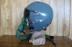 Chinese Air Force MiG Fighter Pilot Helmet 1#/Largest, Oxygen Mask YM-9915G