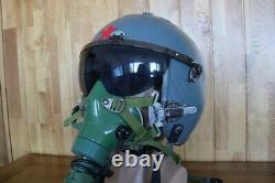 Chinese Air Force MiG Fighter Pilot Helmet 1#/Largest, Oxygen Mask YM-9915G