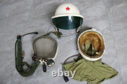 Chinese Early Militaria Mig Fighter Pilot Flight Helmet Tk-1