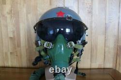 Chinese Fighter Pilot Flight Helmet + Oxygen Mask YM-9915G