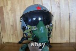 Chinese Fighter Pilot Flight Helmet + Oxygen Mask YM-9915G