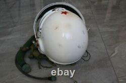 Chinese Mig-21 Fighter Aviator Pilot Flight Helmet Tk-1 No. 8412034