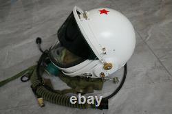 Chinese Mig-21 Fighter Aviator Pilot Flight Helmet Tk-1 No. 9701032