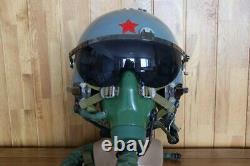 Chinese air force fighter pilot helmet, oxygen mask YM-9915G