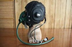 Cold war, Early Mig-15 Pilot Winter Leather Flight Helmet, Oxygen Mask