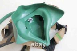 Cold war, Early Mig-15 Pilot Winter Leather Flight Helmet, Oxygen Mask