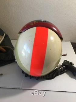 Collection USAF Vintage Flight Pilot Helmet Withoxygen Mask Bag Sierra Eng + Other