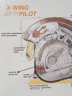 Disney LFL Lucasfilms Star Wars K-22995 Light Flight Helmet X-Wing Pilot Helmet