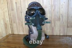 Early Air Force MiG Pilot Southern Winter Helmet, Oxygen mask, Brown Goggles