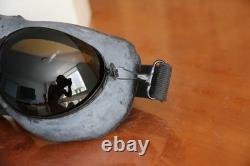 Early Air Force MiG Pilot Southern Winter Helmet, Oxygen mask, Brown Goggles