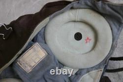 Early Air Force MiG Pilot Southern Winter Helmet, Oxygen mask, Brown Goggles