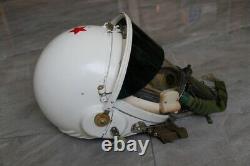 Early Air Force Mig-21 Pilot Flight Helmet, Anti G Fly Suit Dc-7