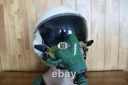 Early Chinese Air Force Mig-21 Fighter Pilot Helmet, Oxygen Mask