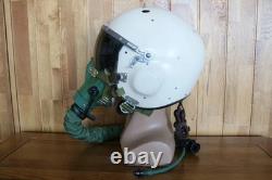 Early Chinese Air Force Mig-21 Fighter Pilot Helmet, Oxygen Mask